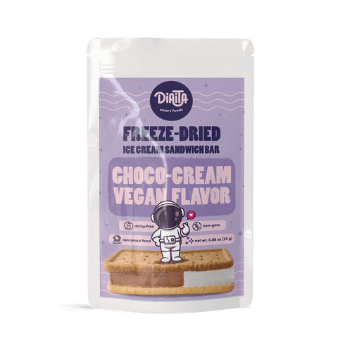 Frysetørket vegansk iskremsandwich-Choco-cream-smak