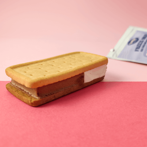 Frysetørket vegansk iskremsandwich-Choco-cream-smak