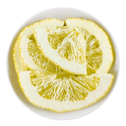 Freeze Dried Lemon Slices with Peel