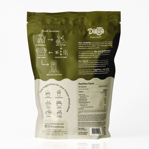Freeze Dried Pitted Olives Snack (Salted)