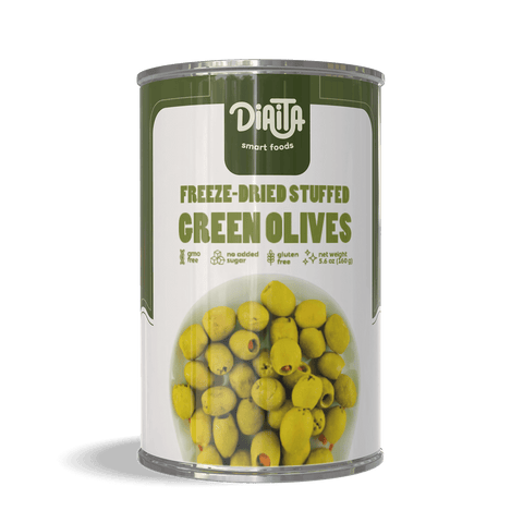 Freeze Dried Green Olives Stuffed with Chili Paste (Salted)