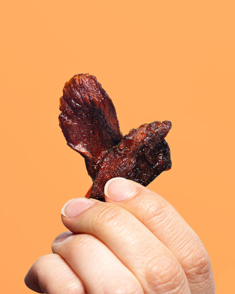 Sweet & Spicy Mushroom Jerky by Moku Foods