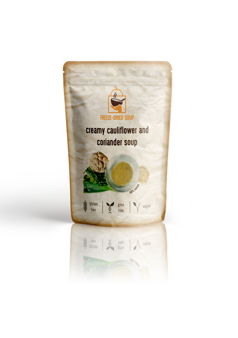 Soupe Crémeuse Lyophilisée au Chou-Fleur et à la Coriandre - 100% Naturelle