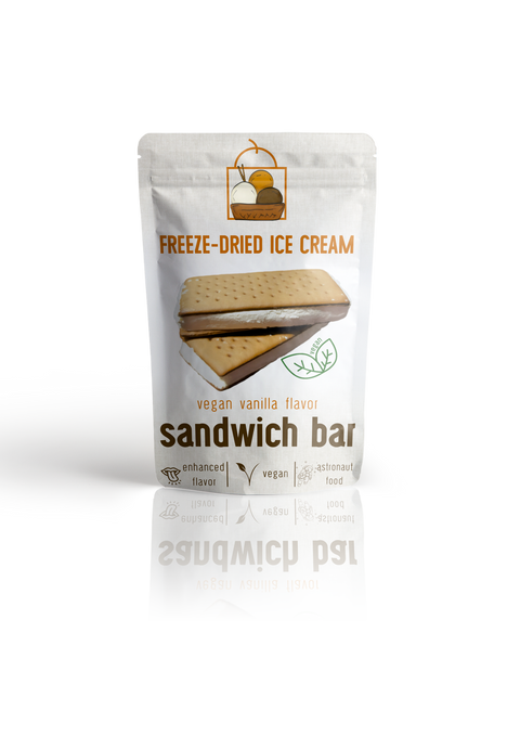 Sandwich à la Glace Vegan Vanille Lyophilisée