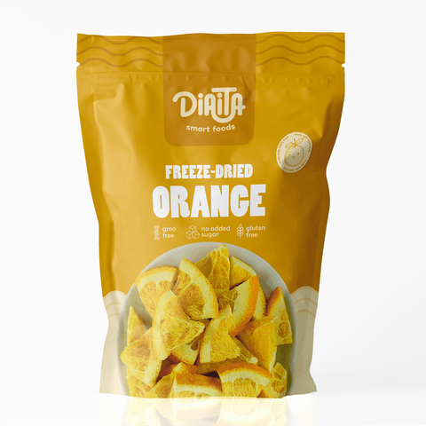 Freeze Dried Orange with Peel Snack