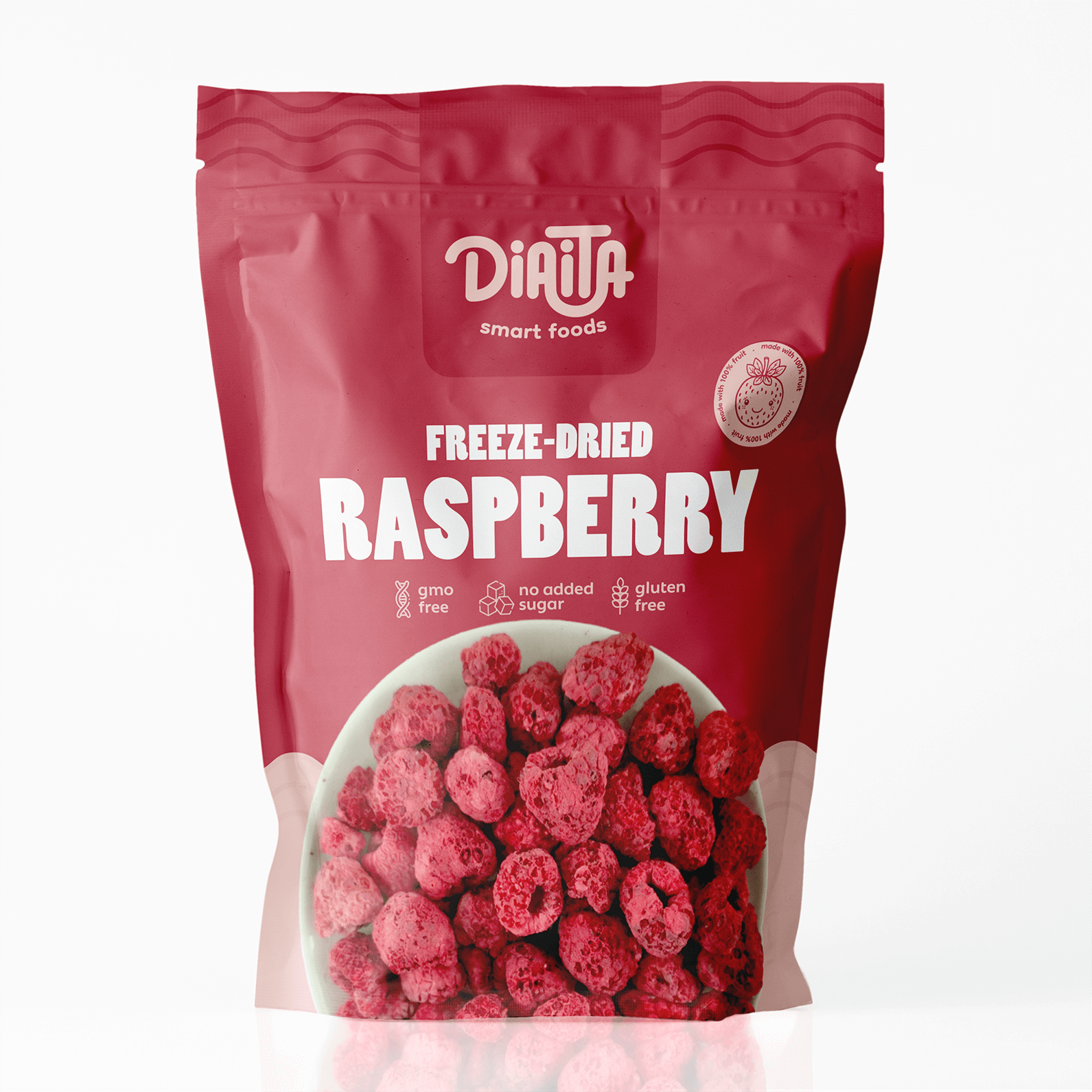 Freeze Dried Raspberry Box (7 Packs) – Diaita Foods